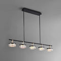 Elegant Colorful Linear Lamp for Modern Kitchen Island