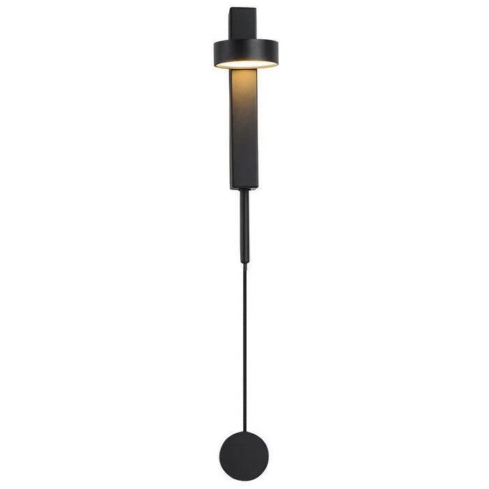 MIRODEMI® Illorai | Black/Gold Simple Rotating Indoor LED Wall Sconce