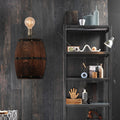 Set of 2 American vintage country wine barrel wall lamps for restaurant, kitchen aisle, bar