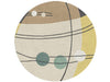 Mirodemi® Grey/Green/Beige Modern Hand-Knotted Indian Round Area Rug