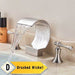 MIRODEMI® Bright Waterfall Basin Faucet Dual Crystal Handle Bathroom Sink Mixer Tap Brushed Nickel D