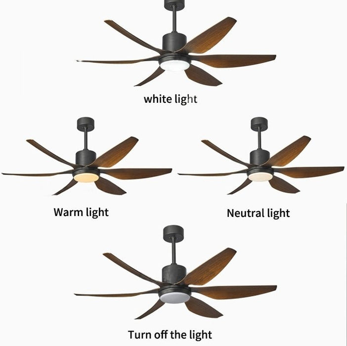 MIRODEMI® 66" Fashion Ceiling Fan with Lamp and Remote Control image | luxury furniture | ceiling fans with remote control