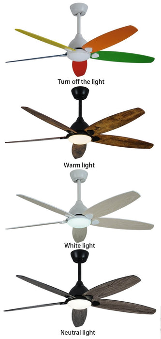 MIRODEMI® 60" Modern Ceiling Fan with Lamp, Plywood Blades and Remote Control image | luxury furniture | fans with lamp