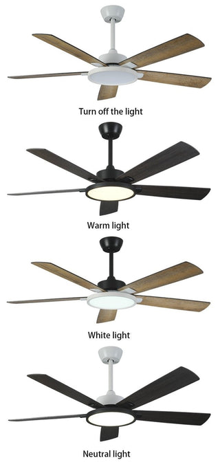 MIRODEMI® 52" Led Ceiling Fan with Plywood Blade and Remote Control image | luxury furniture | ceiling fans with lamp