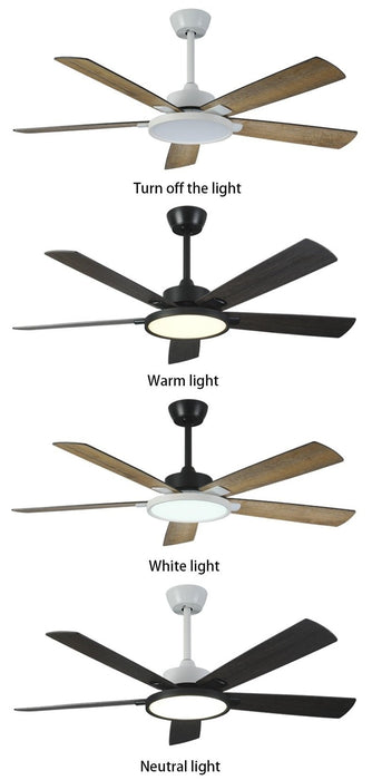 MIRODEMI® 52" Led Ceiling Fan with Plywood Blade and Remote Control