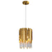 MIRODEMI® Suspension gold/chrome chandelier polished steel
