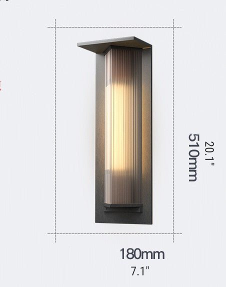 MIRODEMI® Luxury Glass Wall Lamp in Industrial Style for Porch, Garden, Park image | luxury lighting | luxury wall lamps