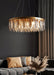 MIRODEMI® Modern drum gold crystal chandelier for bedroom, living room Dia31.5*H9.1" / Warm White / Dimmable
