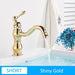 MIRODEMI® Antique Chrome/Black/Gold Brass Basin Faucet Deck Mounted Gold short