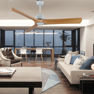 MIRODEMI® Modern Led Ceiling Fan with Remote Control made of Solid Wood image | luxury lighting | wooden ceiling fans