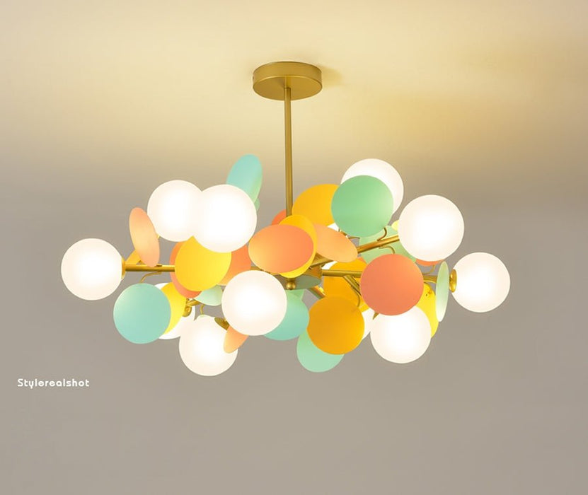 MIRODEMI® Multicolored Flower-Branch Shaped Chandelier