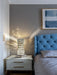 MIRODEMI® Chrome Stainless Steel Crystal Modern Table Lamp for Living Room, Bedroom, Bedside Warm light
