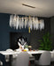 MIRODEMI® Gold Rectangle Modern LED Hanging Lamp For Living Room, Dining Room L47.2*W18.9*H18.9" / Warm light 3000K