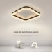 MIRODEMI® Creative LED Ceiling Lamp in a Minimalist Style for Bedroom, Dining Room image | luxury furniture | square lamps