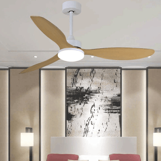 MIRODEMI® 52" Fashion Ceiling Fan With Lamp, Plastic Blades and Remote Control image | luxury furniture | fans with lamp