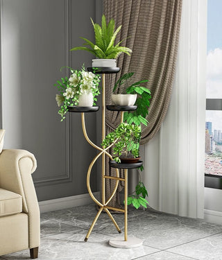 Multi-Layer Indoor Iron Flower Stand for Indoor Porch, Living Room, Balcony image | luxury furniture | luxury flower stands