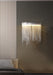 MIRODEMI® Gold/Chrome Stainless steel Modern Led Chain Wall Lamp for Living Room, Bedroom