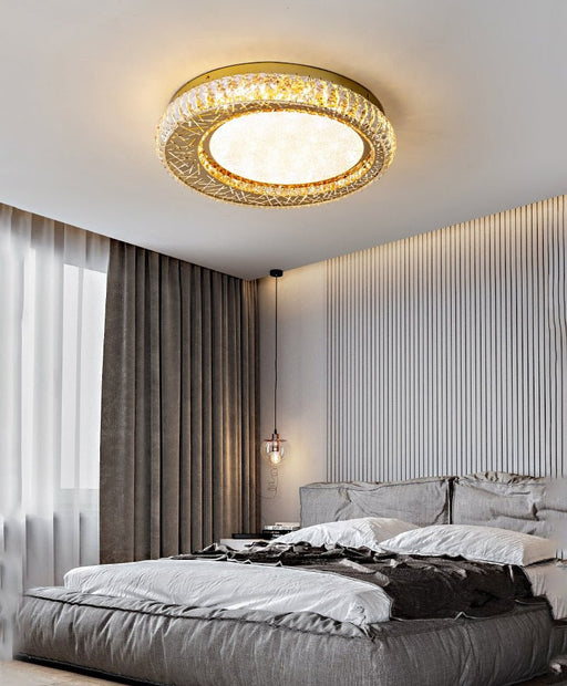MIRODEMI® Modern Round LED Crystal Ceiling Chandelier for Living Room, Bedroom image | luxury lighting | luxury ceiling lamps