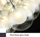 Modern Glass Ball LED Hanging Lights For Dining room, Restaurant