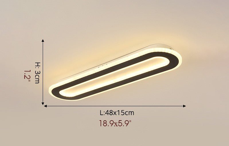 MIRODEMI® Rectangle LED Celling Light for Living Room, Study, Bedroom, Wardrobe