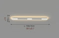 MIRODEMI® Dimmable Ceiling Lamp For Bedroom, Living Room, Study, Corridor Brightness Dimmable / White / L59.1" / L150.0cm