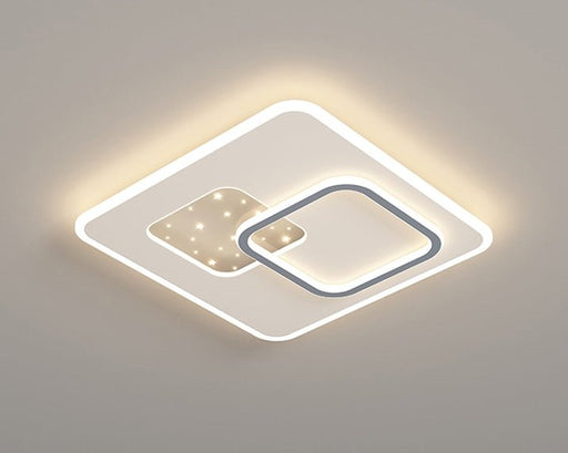 MIRODEMI® Rhomboid Minimalist Acrylic LED Ceiling Light For Living Room, Bedroom image | luxury lighting | rhomboid lamps