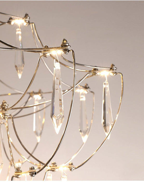 MIRODEMI® Cube Design Crystal LED Chandelier for Living Room, Bedroom image | luxury lighting | luxury chandeliers
