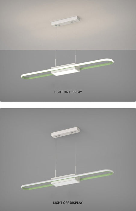 MIRODEMI® Modern LED Chandelier in the Shape of Long Strip for Restaurant, Kitchen image | luxury lighting | long chandeliers