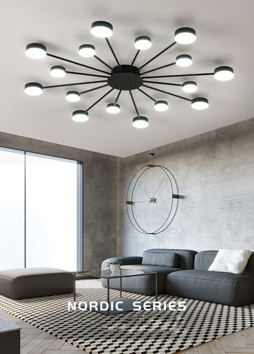 MIRODEMI® Cruciform LED Ceiling Chandelier for Living Room, Bedroom, Dining Room image | luxury lighting | home decor