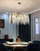 MIRODEMI® Drum Gold Modern Crystal Glass Chandelier For Living room, Dining Room Dia39.4*H18.9" / Warm light 3000K