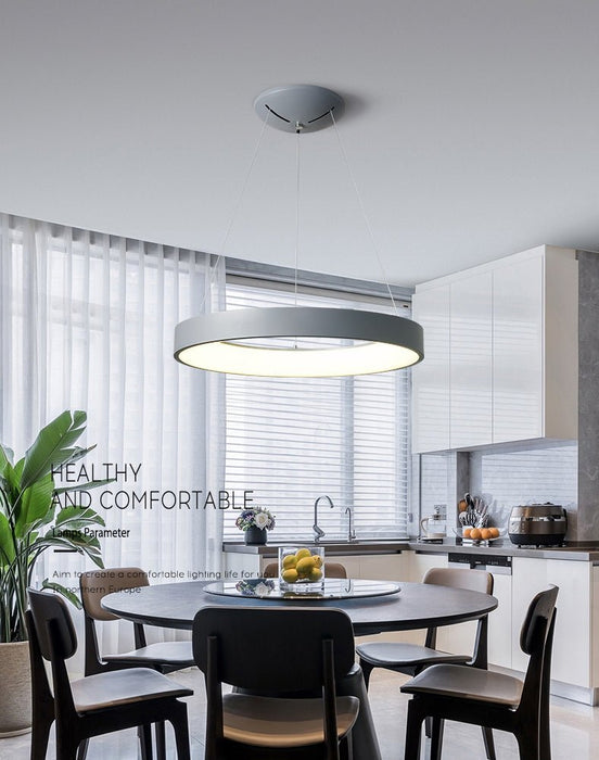 MIRODEMI® Modern LED Chandelier in the Shape of Circle for Restaurant, Kitchen image | luxury lighting | luxury chandeliers