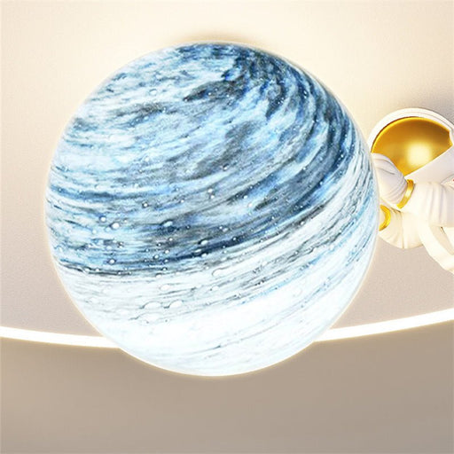 MIRODEMI® Creative LED Astronaut Ceiling Lights with Planet & Spaceman image | luxury furniture | stars ceiling lights