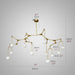 MIRODEMI® Modern Creative Glass LED Ceiling Chandelier for Living Room, Bedroom Gold / 12 Lights