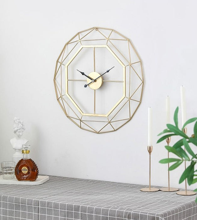 Modern Minimalistic Decorative Big Iron Wall Clock