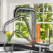 MIRODEMI® Black/Gold/Brushed Nickel Kitchen Rotating Faucet Mixer Single Handle