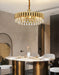 MIRODEMI® Luxury Round Gold Crystal Chandelier For Kitchen, Living room