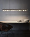 MIRODEMI® Nordic Long Bar LED Pendant Light made of Aluminum Acrylic for Kitchen Cool light, Non-dimmable / Black / L90.0cm / L35.4"