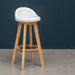 Retro-Styled Rotating High Bar Stool Made of Solid Wood image | luxury furniture | luxury bar stools | wooden stools