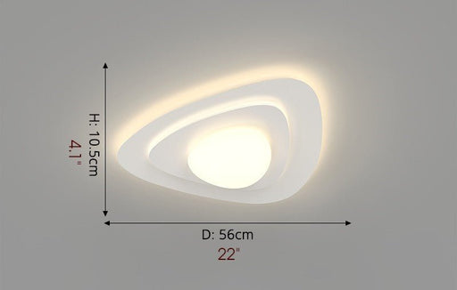MIRODEMI®Modern Creative Acrylic LED Ceiling Light For Bedroom, Living Room White