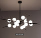 MIRODEMI® Glass Ball Pendant Luxury LED Chandelier for Living room, Bedroom, Dining room