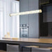 MIRODEMI® Luxury Copper LED Pendant Light for Dining Room, Bedroom, Living Room Cool Light / Copper / L39.4" / L100.0cm