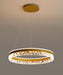 MIRODEMI® Modern LED Chandelier in the Shape of Ring for Living Room, Kitchen Cool Light / Gold