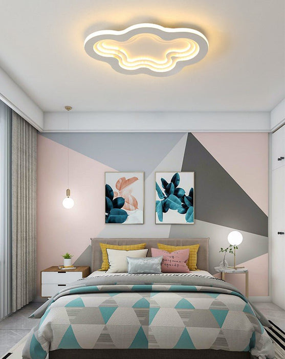 MIRODEMI® Minimalist Cloud LED Ceiling Light For Kids Room, Living Room, Study Brightness Dimmable / L19.7xW12.6" / L50.0xW32.0cm
