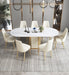 Gold Light Luxury Leather Dining Chair