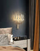 MIRODEMI® Luxury Gold Crystal Candle Modern LED Wall Lamp For Bedroom, Living Room Warm light