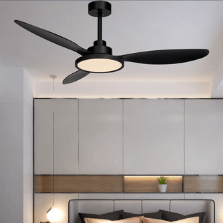 MIRODEMI® 52" Fashion Ceiling Fan With Lamp, Plastic Blades and Remote Control image | luxury furniture | fans with lamp