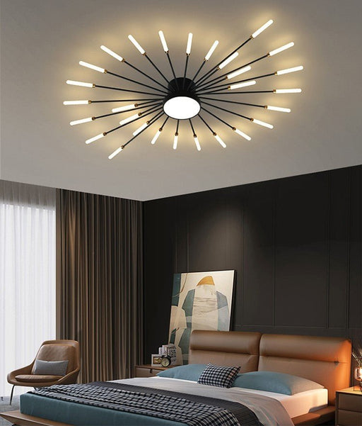 MIRODEMI® Exquisite LED Ceiling Light for Bedroom, Hall, Living Room, Study Black / 28 Heads