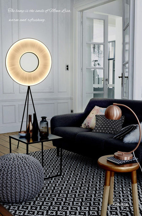 MIRODEMI® Creative LED Lamp with Fabric Pleats in a Minimalist Style for Living Room image | luxury furniture | led lamps