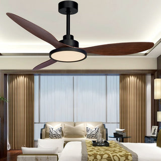 MIRODEMI® 52" Fashion Ceiling Fan With Lamp, Plastic Blades and Remote Control image | luxury furniture | fans with lamp