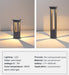 MIRODEMI® Simplicity Waterproof Rectangle Solar Garden Light image | luxury lighting | waterproof lamps | garden lamps